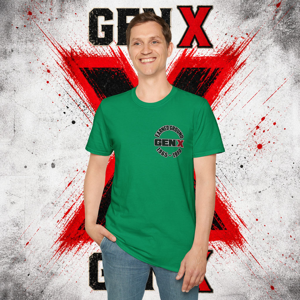 EARNED GROUD Gen X 1965–1980 Retro Logo T-Shirt