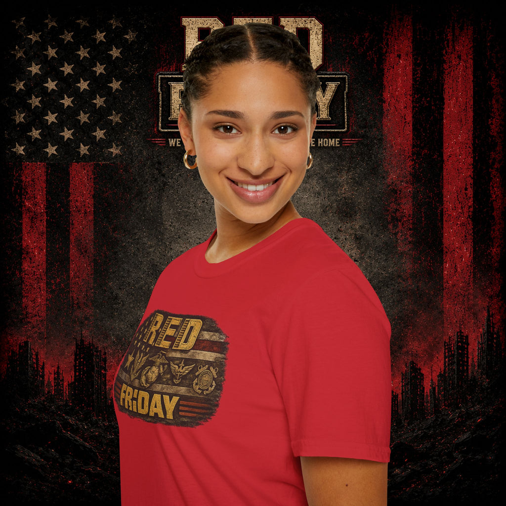 Red Friday T-Shirt – Patriotic 'Until They All Come Home' Support Tee