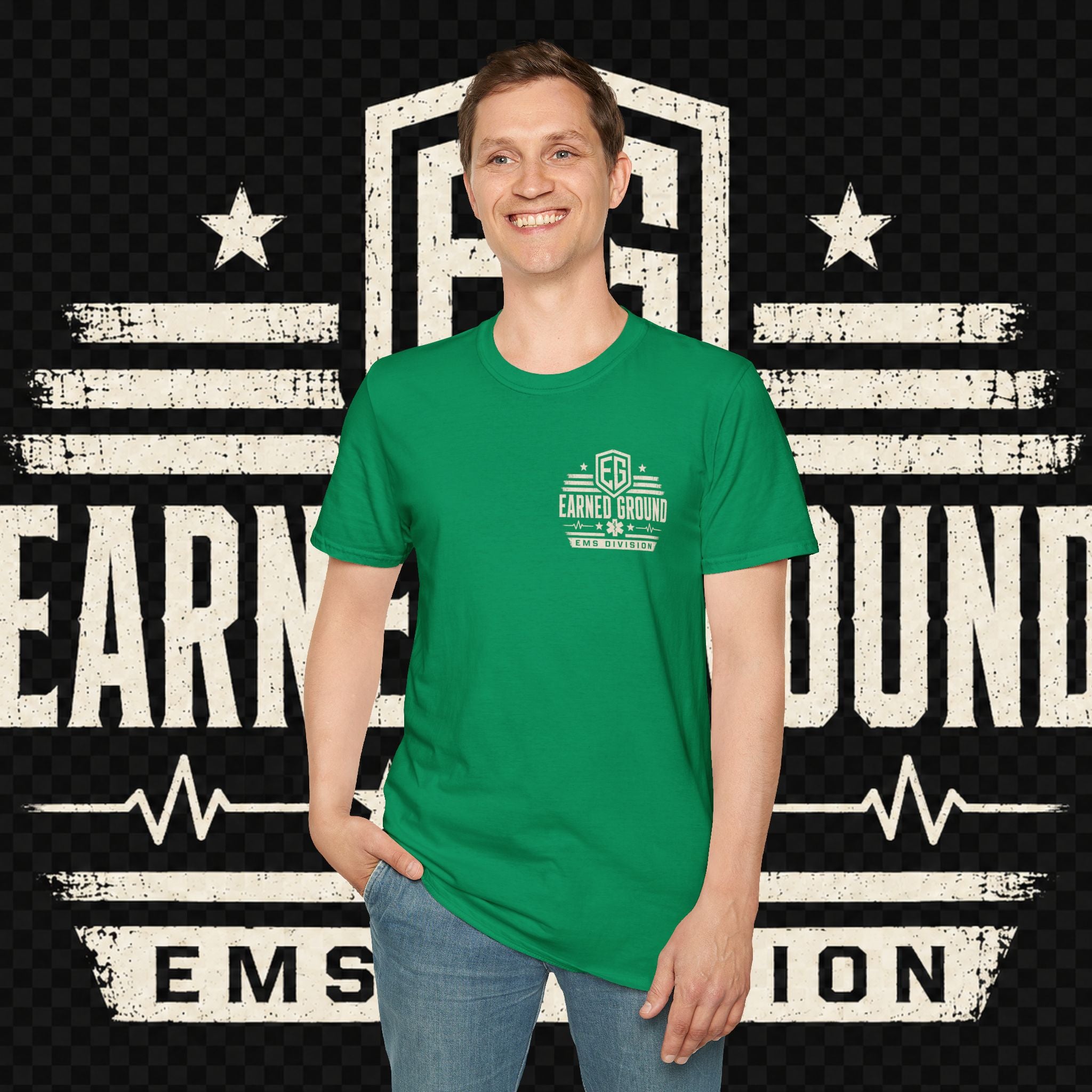 EARNED GROUND EMS DIVISON Heritage T-Shirt -