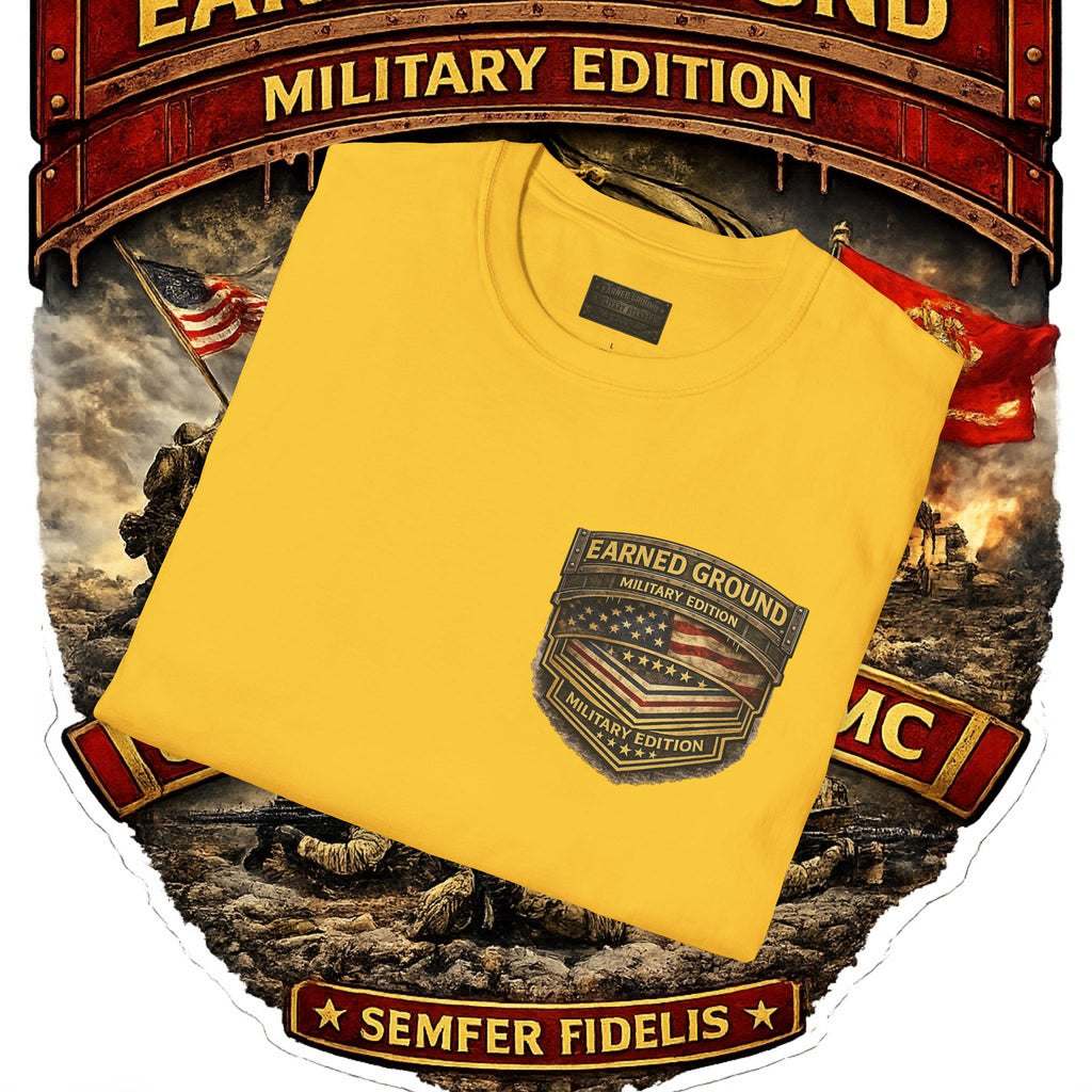 Earned Ground Military Edition USMC — USMC Military Tribute Pocket Tee