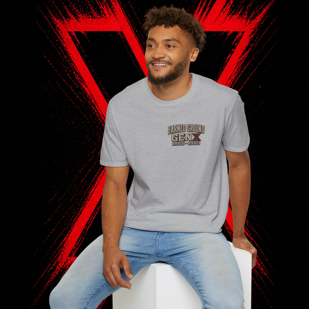 Earned Ground Gen X 1965–1980 Retro Vintage Tee— Gen X 1965–1980 Retro Vintage Tee