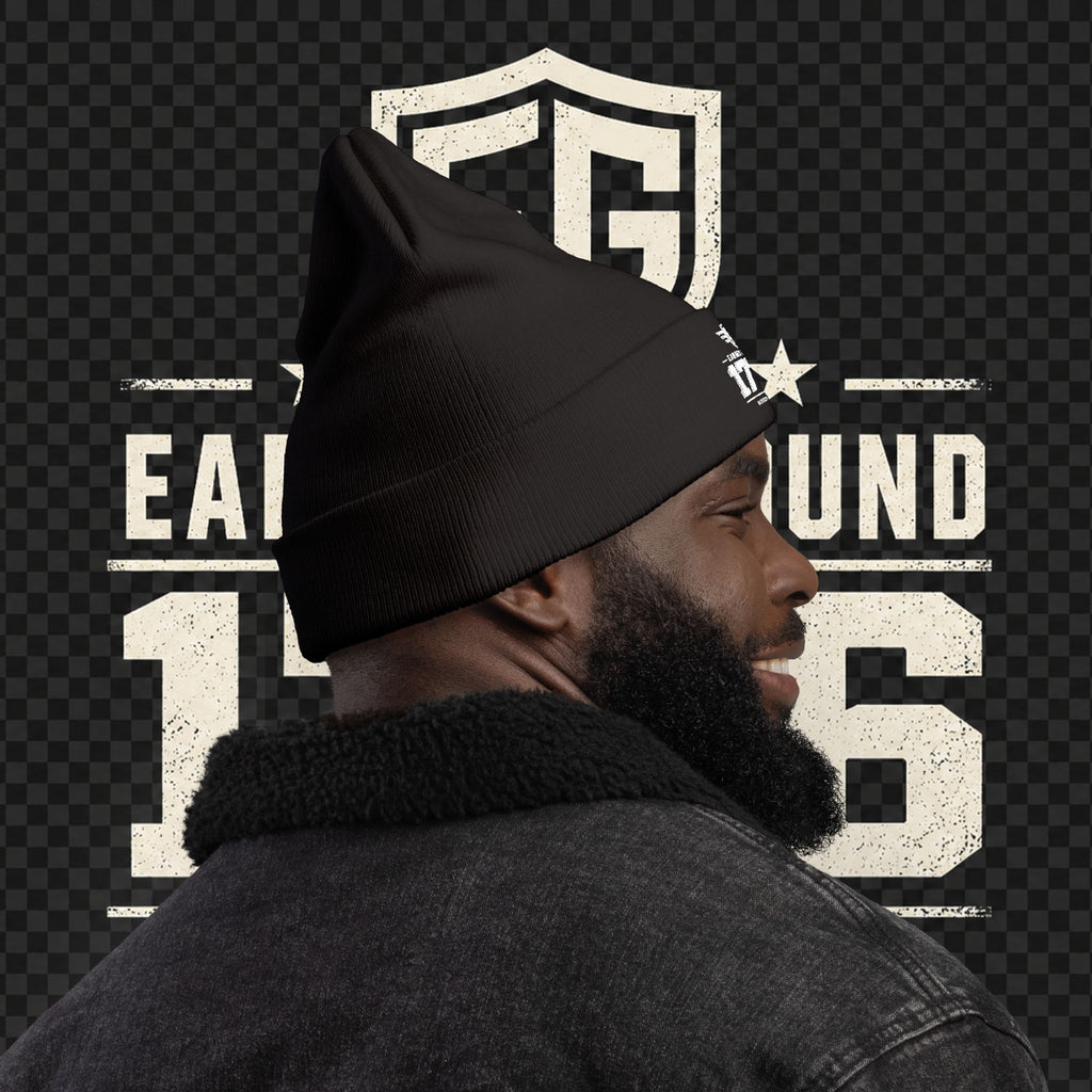 EARNED GROUND 1776 "Respect Is Earned" Embroidered Knit Beanie
