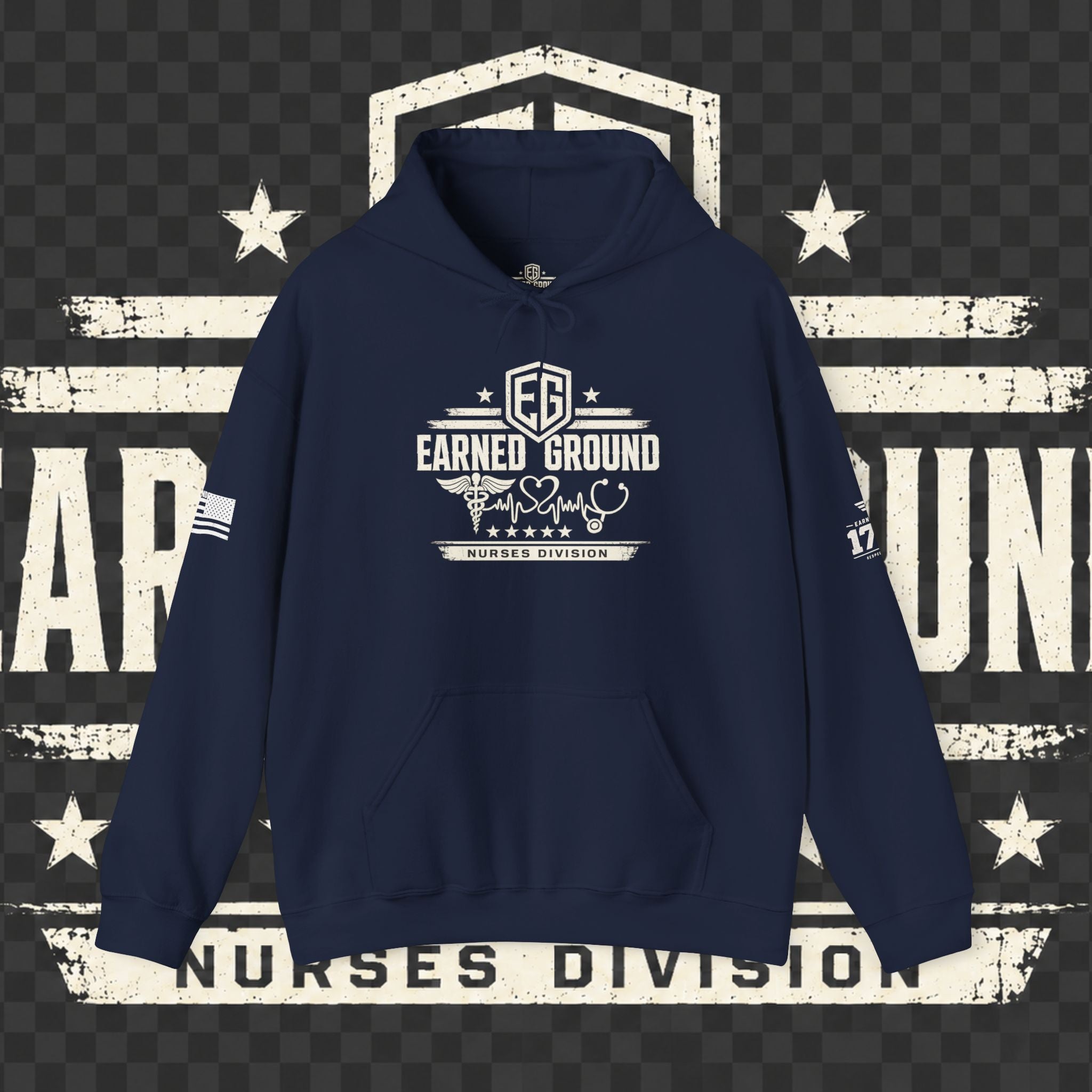 Earned Ground Nurses Division Hoodie — Nurse Tribute Pullover