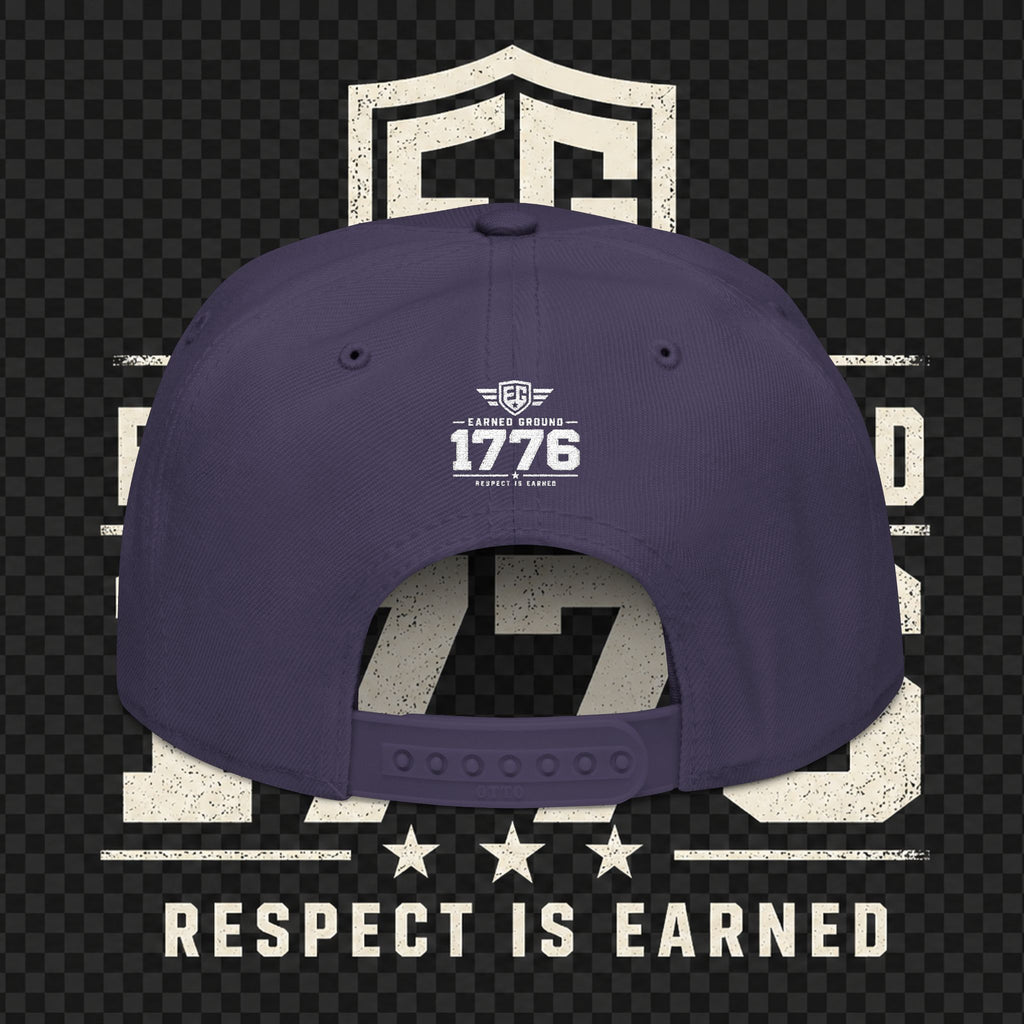 Earned Ground Embroidered Snapback Hat – Respect Is Earned Logo