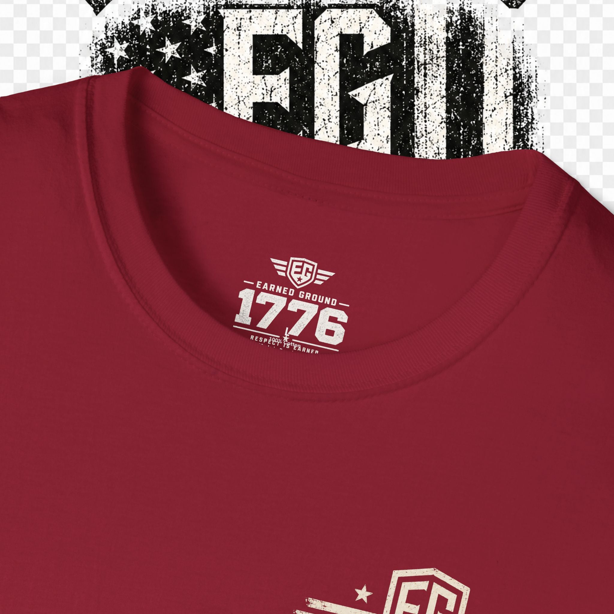 EARNED GROUND "BLUE COLLAR DIVISION" Coastal Calm Graphic T-Shirt
