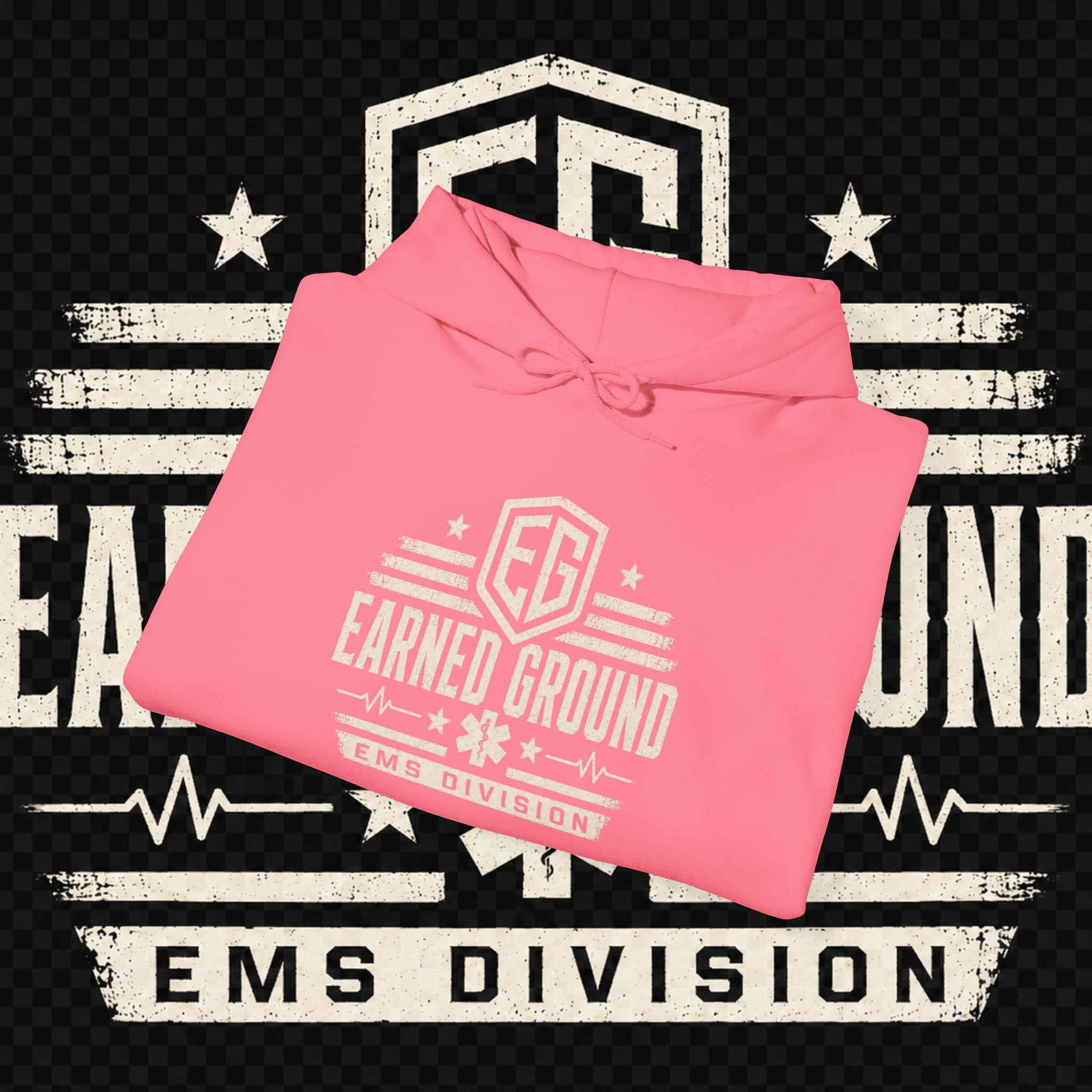 Earned Ground EMS Division Hoodie — Paramedic / EMT Tribute Pullover