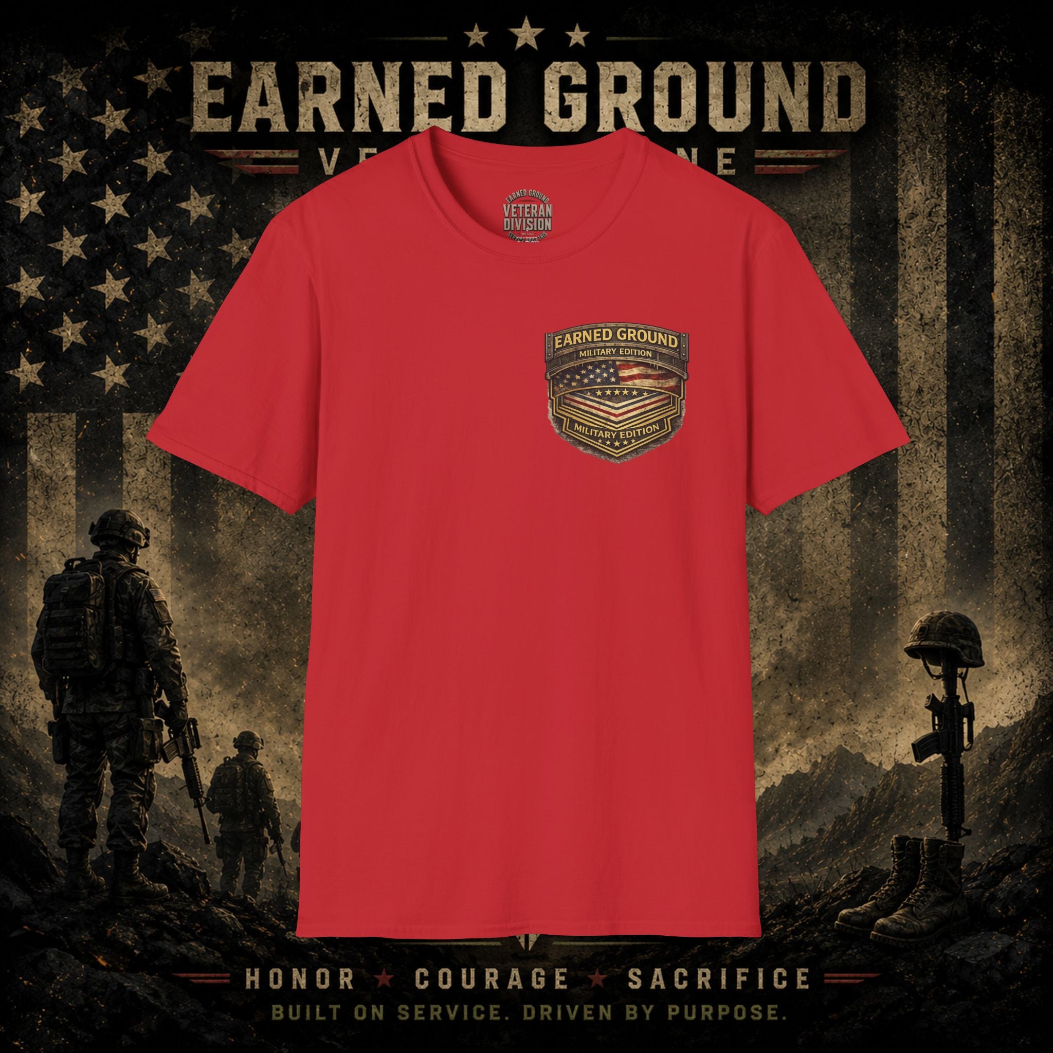 Earned Ground Military Divison — Honor Courage Sacrifice