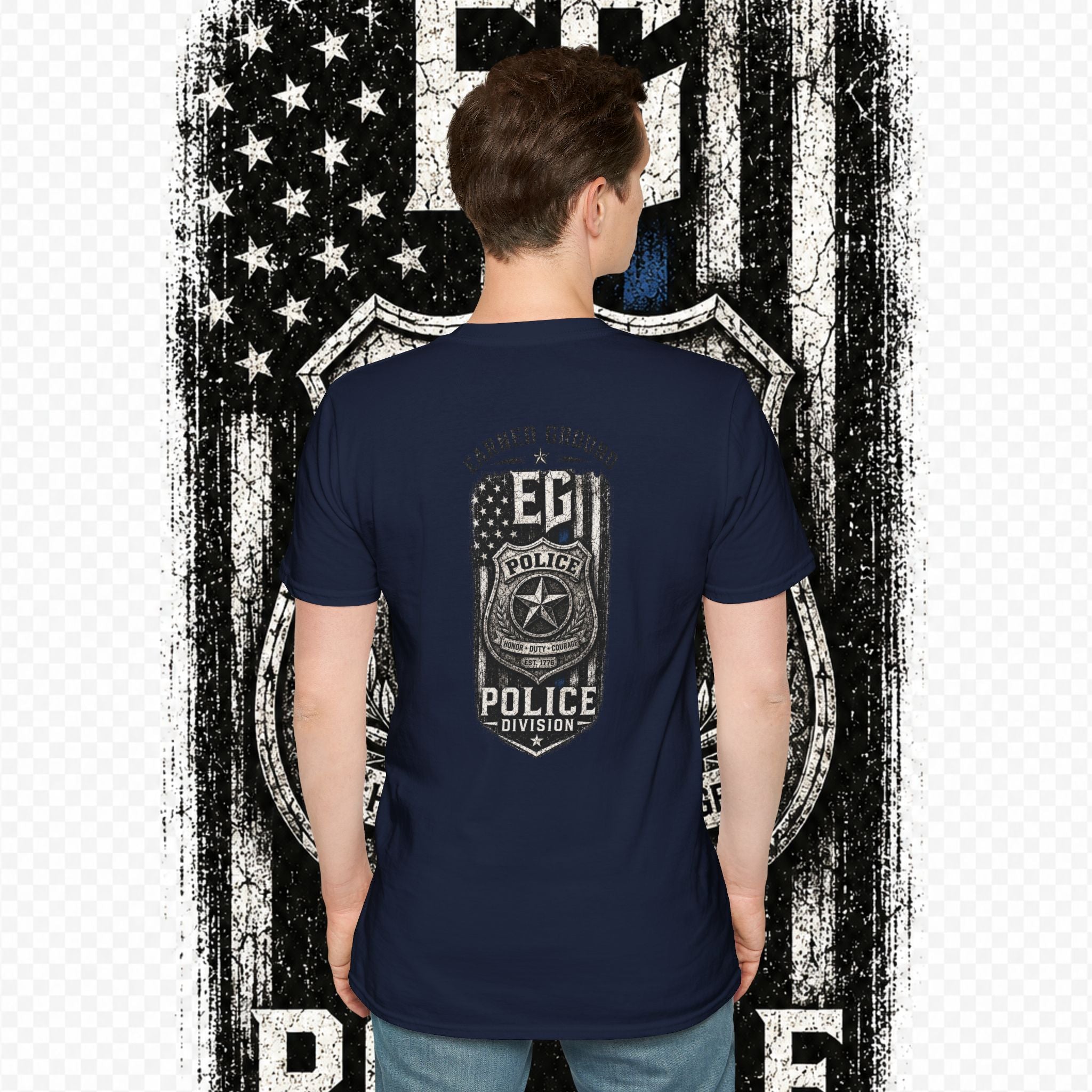 EARNED GROUND POLICE DIVISION--BACK THE BLUE