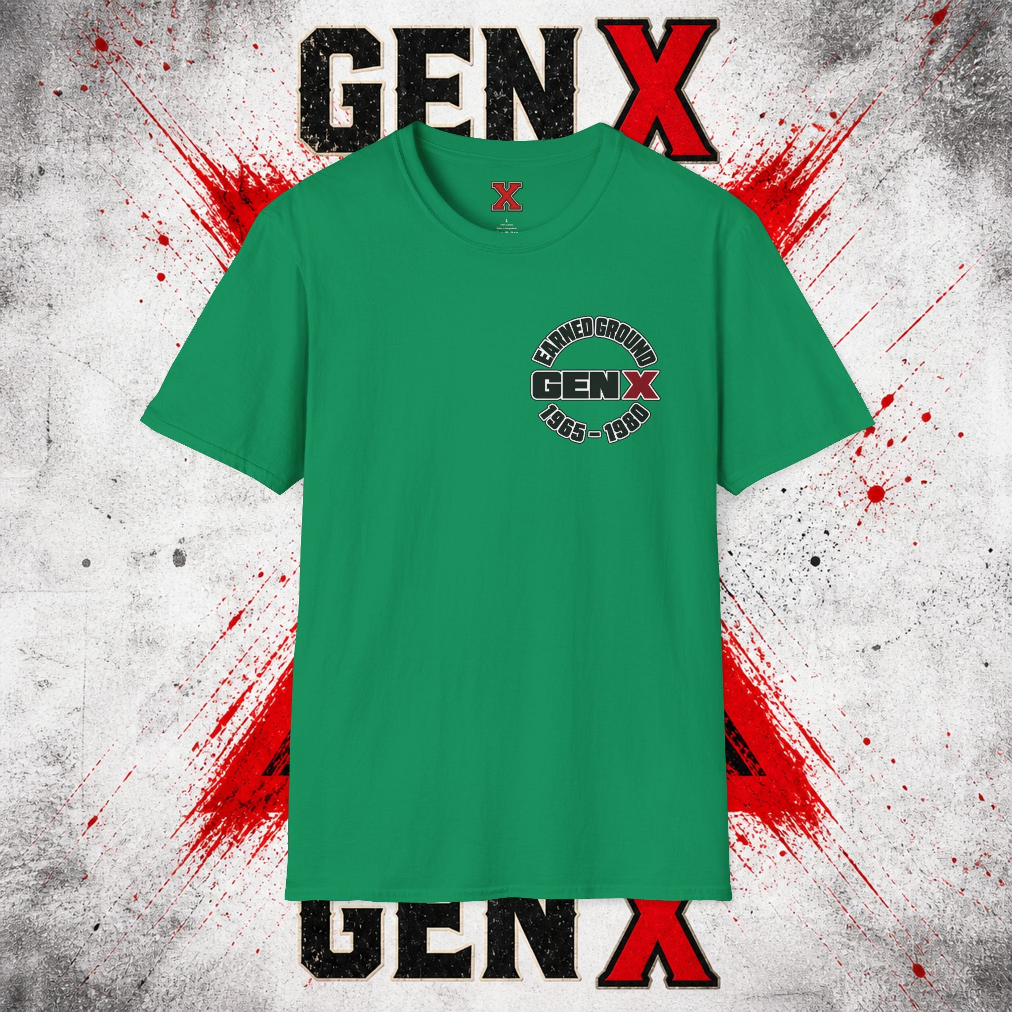 EARNED GROUD Gen X 1965–1980 Retro Logo T-Shirt