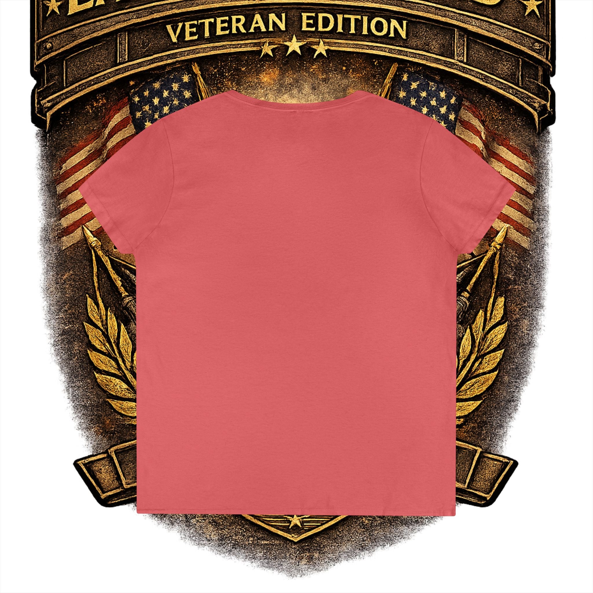 EARNED GROUND Female Veteran V-Neck T-Shirt — "Female Veteran" Edition"
