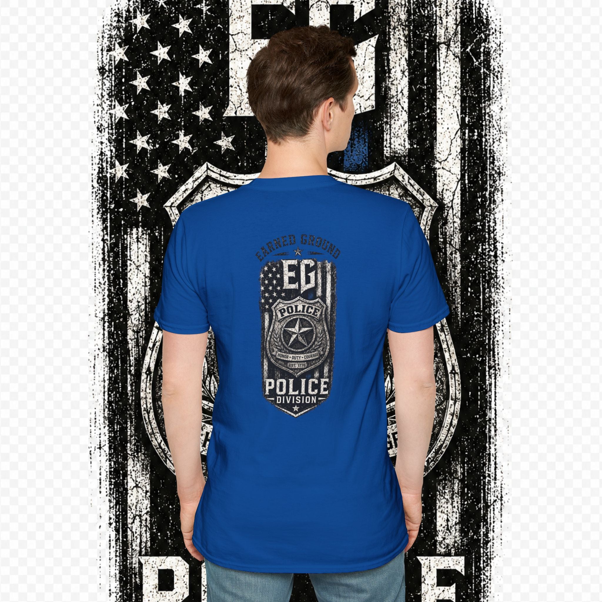 EARNED GROUND POLICE DIVISION--BACK THE BLUE