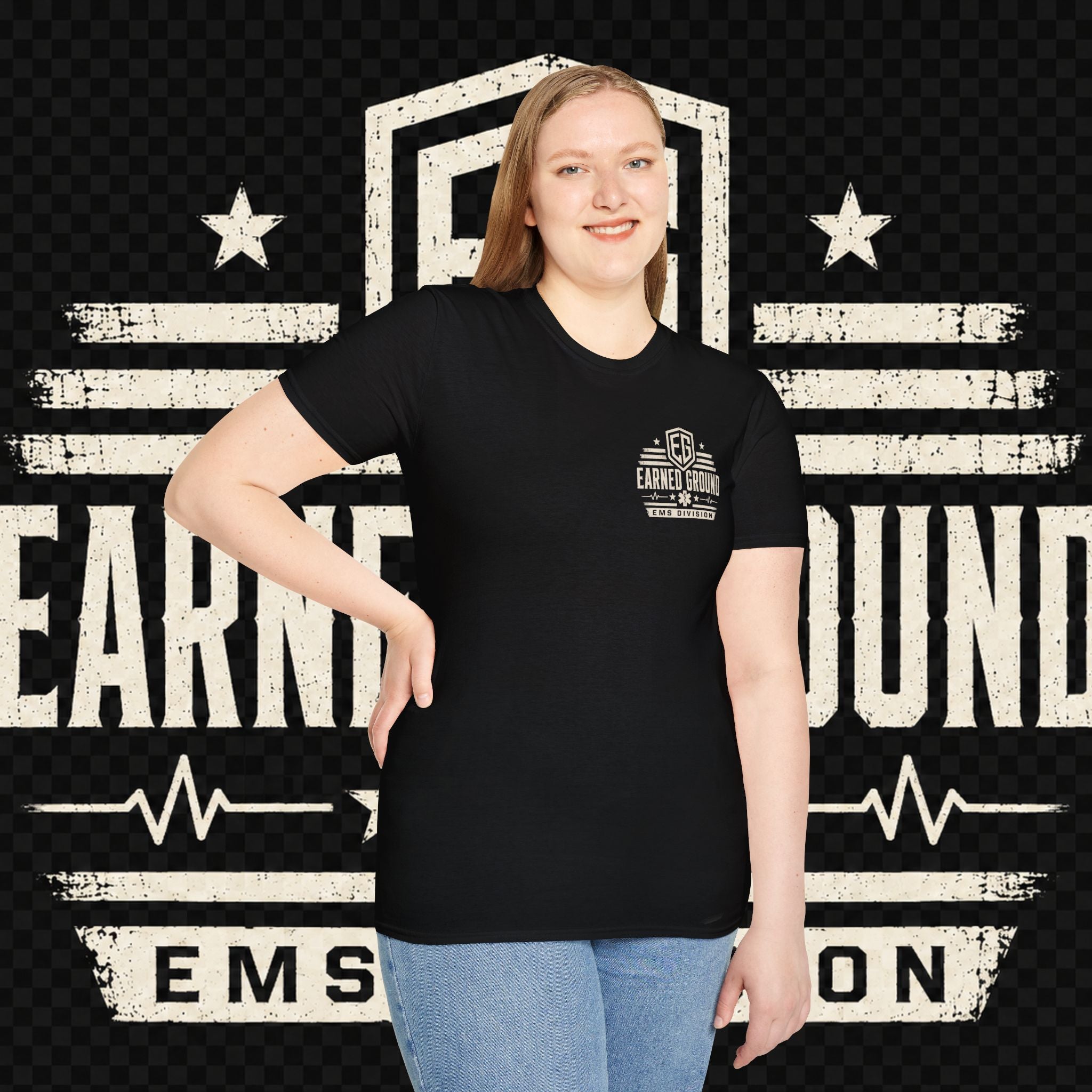 EARNED GROUND EMS DIVISON Heritage T-Shirt -