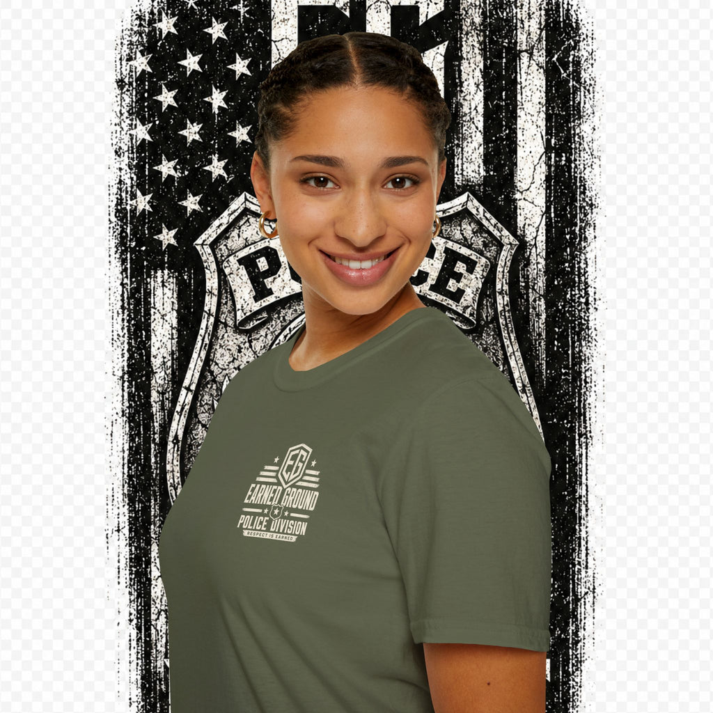 EARNED GROUND POLICE DIVISION--BACK THE BLUE